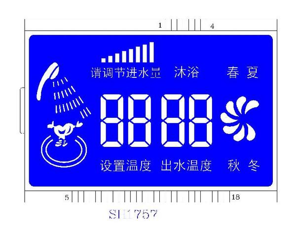  家用熱水器專用LCD液晶屏